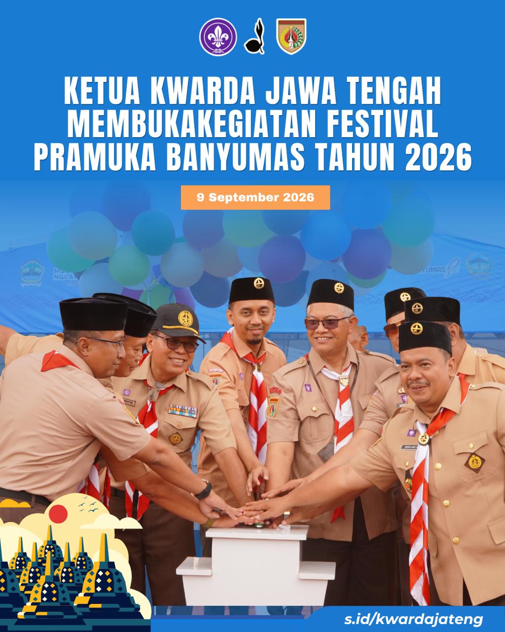 Ketua Kwarda Jawa Tengah Membuka Kegiatan Festival Pramuka Banyumas Tahun 2026