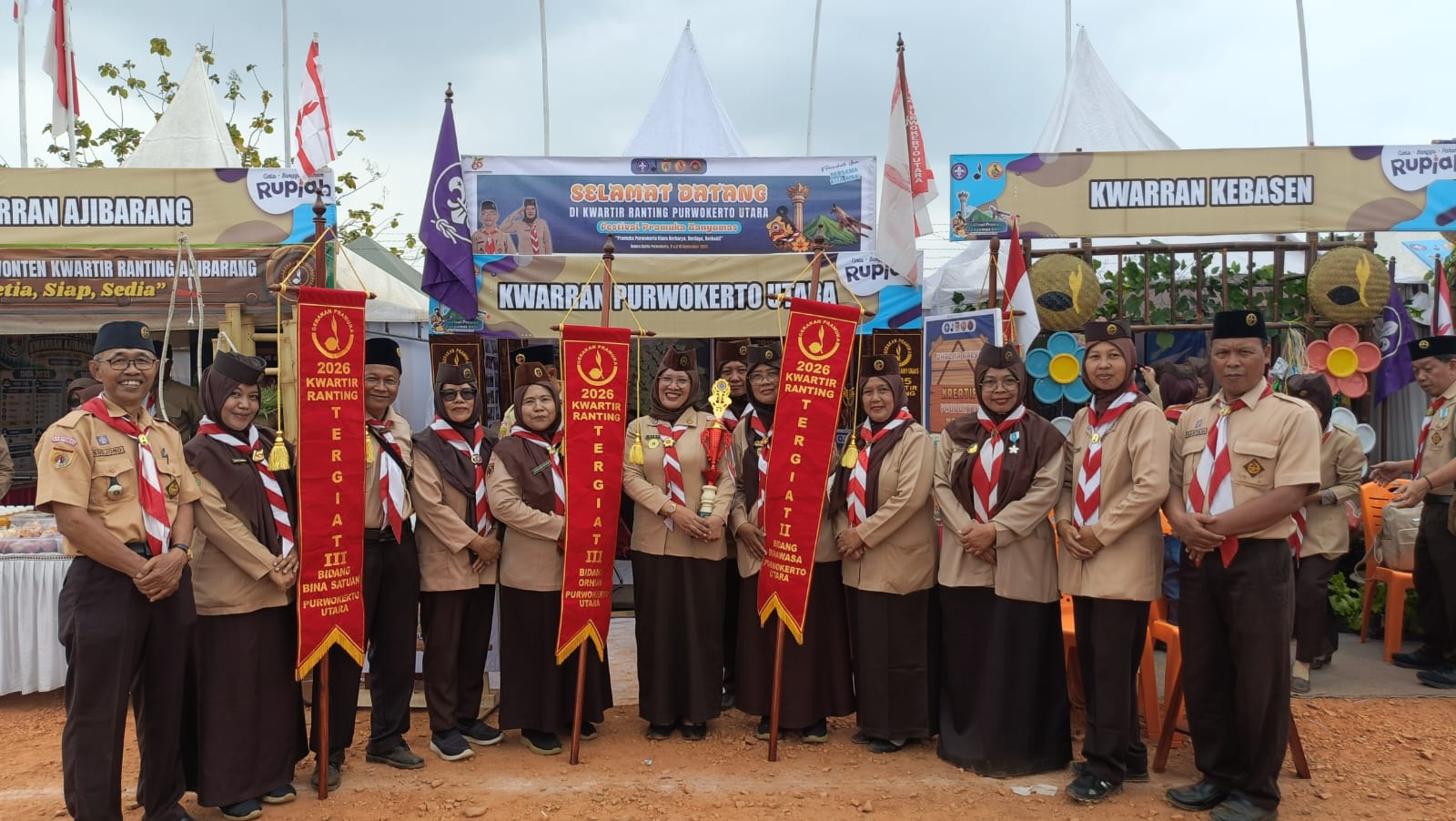 Empat Bidang Berprestasi, Kwarran Purwokerto Utara Dinobatkan Kwarran Tergiat 3 Banyumas 2026