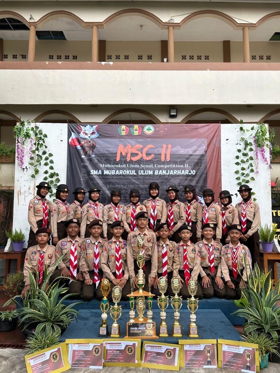 Pramuka SMP Negeri 1 Salem Back to Back Juara Umum MSC, Sapu Bersih Semua Cabang Lomba
