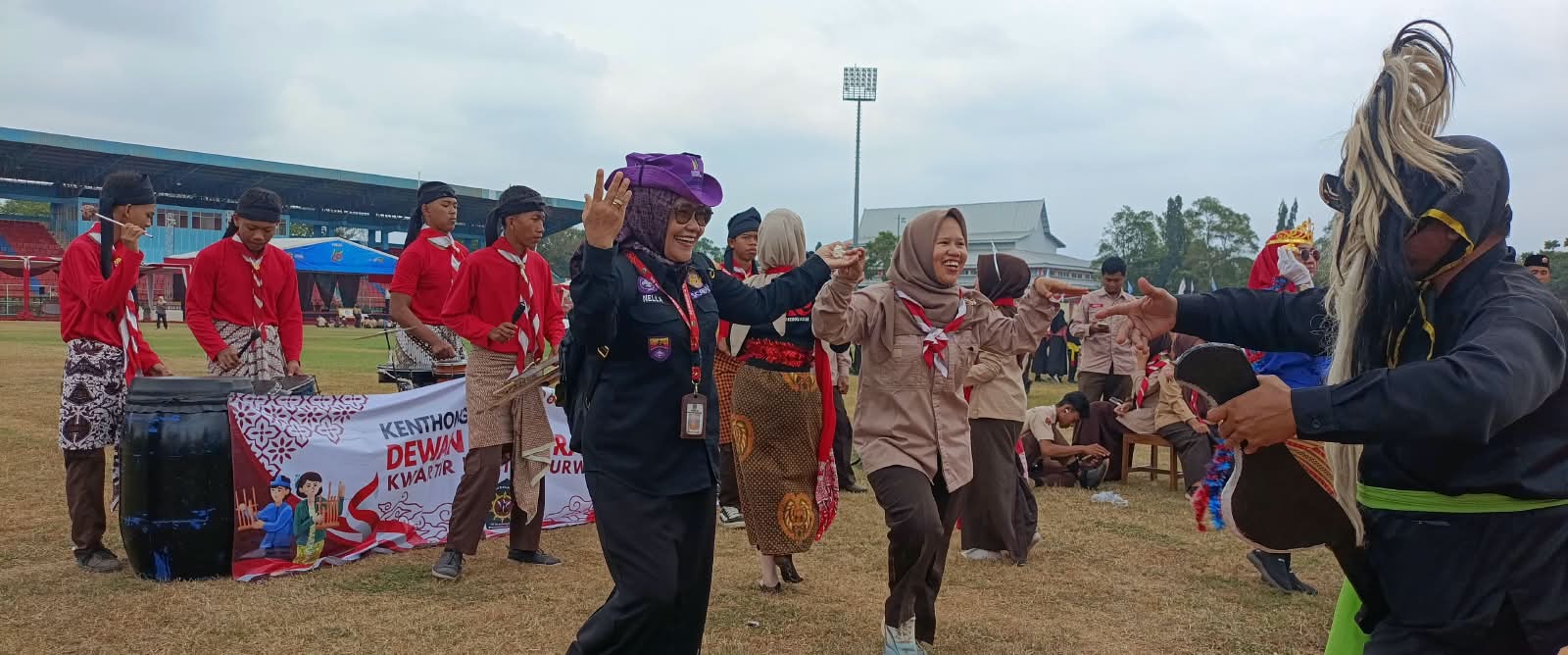 Meriah! Pertunjukan Kentongan dan Anoman Obong Ramaikan Festival Pramuka Banyumas