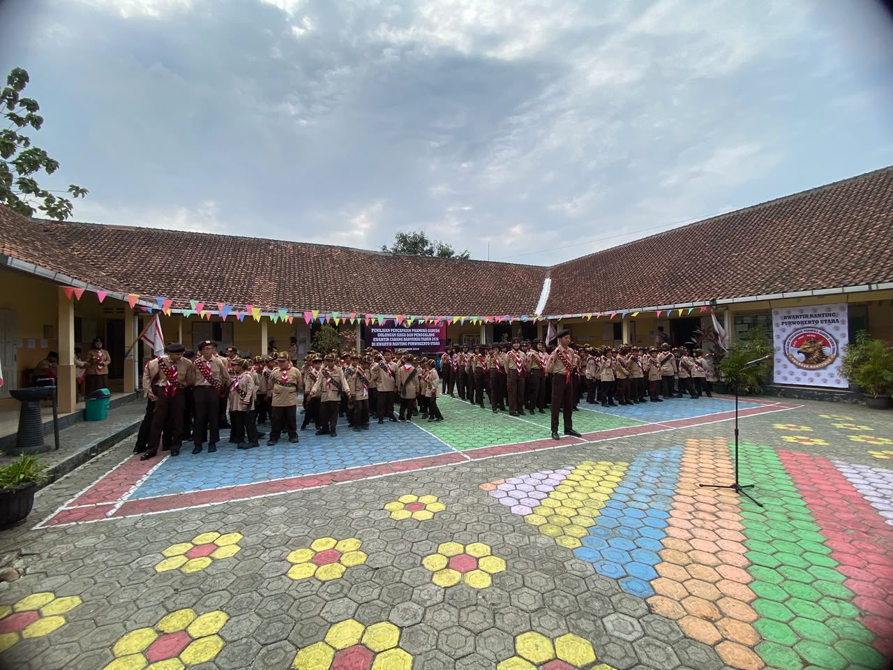 59 PRAMUKA SIAGA SD NEGERI 1 GRENDENG IKUTI PENILAIAN PRAMUKA SIAGA GARUDA